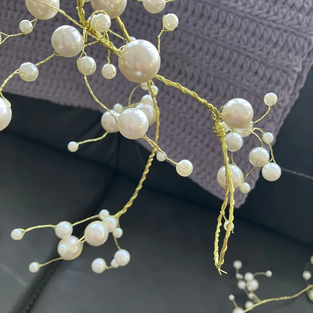 Beaded Ivory Pearl Garland Holiday Party Decor